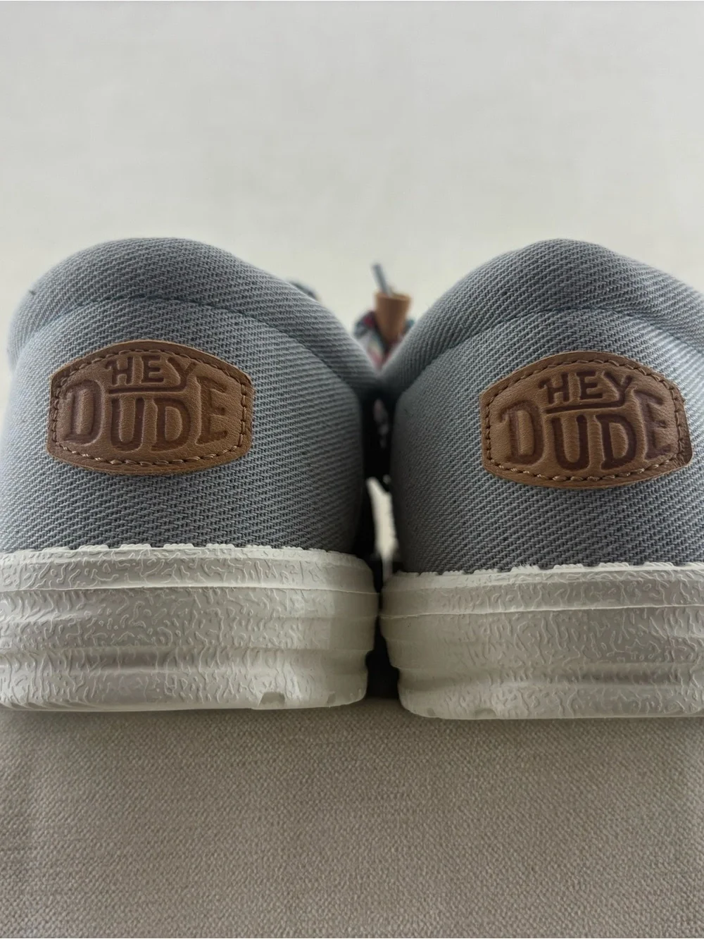Hey Dude Wally Funk Vintage Blanket Slip-On Shoes -Sea Blue/Graphite size 13 NEW